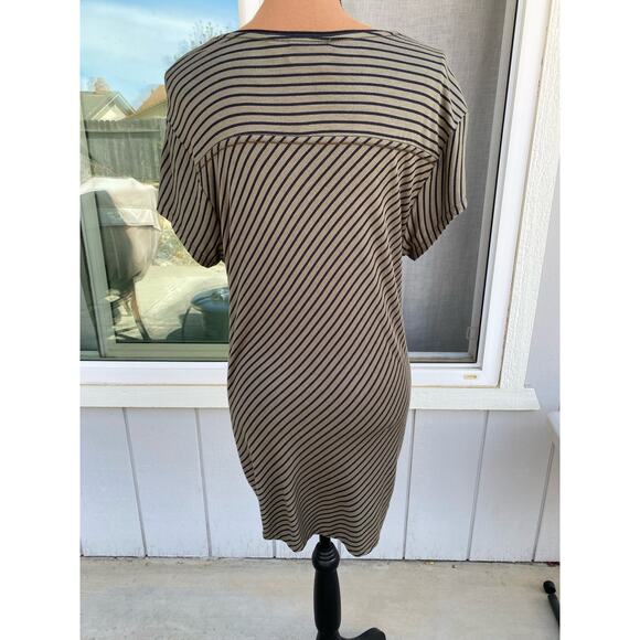 Maeve Cap Sleeve Women's Wrap Top Olive with Black Stripes NWT‎ Size XL - Picture 6 of 15